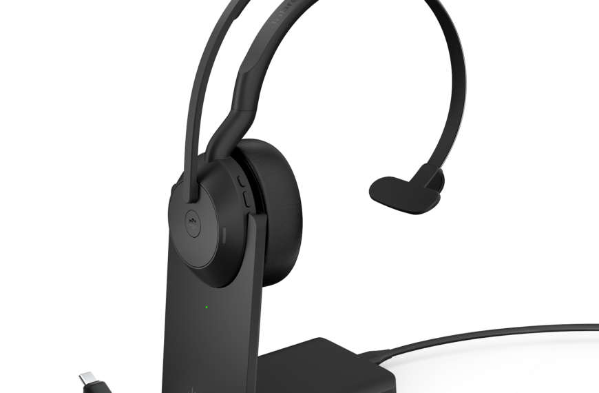 Jabra Evolve2 55 MS Mono Bluetooth Headset with Charging Stand.&hellip;