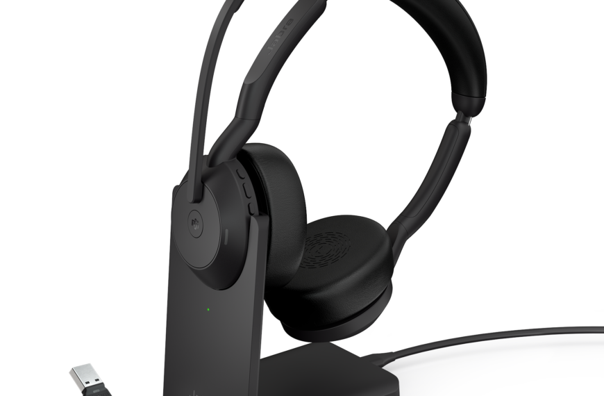 Jabra Evolve2 55 MS Stereo Bluetooth Headset with Charging Stand.&hellip;