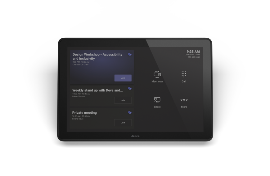 Jabra PanaCast Video Bar System Touch Panel