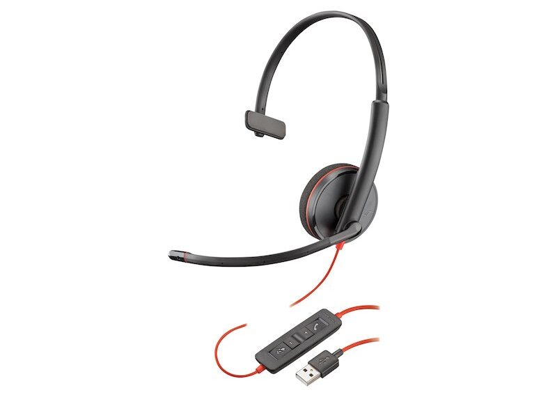 Plantronics/Poly Blackwire C3210 Mono UC USB-C Headset